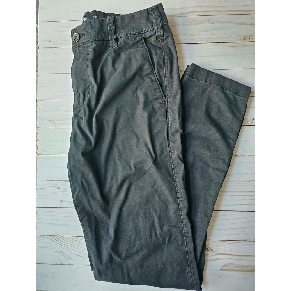 Corporate Goth Hollister Black Skinny Chino Pants 30X32